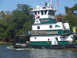 Towboats can be a help or a hazard to the recreational boaters running the Heartland Rivers. 